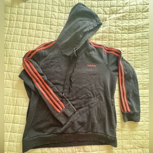 Adidas Navy and Pink Sweatshirt Hoodie